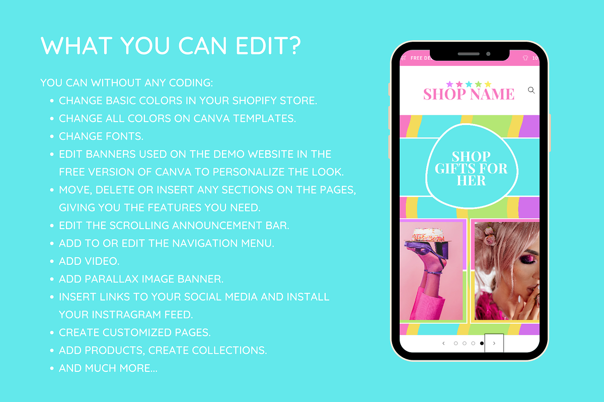Shopify Theme and Templates, a Shopify Template by SunshineStudioBoutique (Photo 3 of 9)