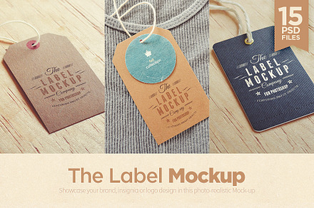 Tags / Labels Logo Mockup