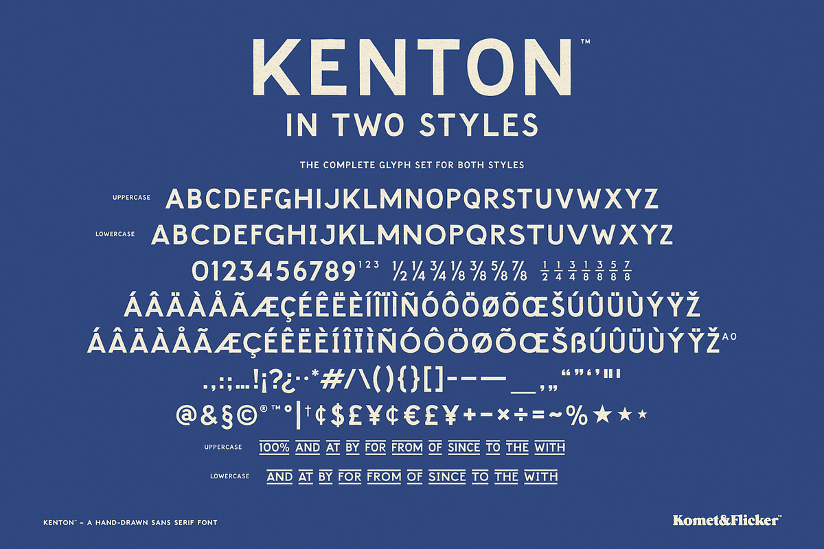 Kenton - A Hand-drawn Font, a Sans Serif Font by Komet & Flicker (Photo 12 of 12)
