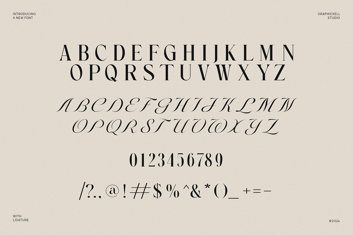 Newton Scient Calligraphy Serif Font, a Serif Font by Graphicxell (Photo 10 of 10)