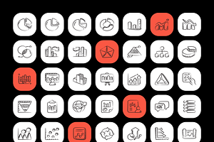 Graph Doodle Icons