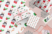 Christmas Watercolor Dogs 2019, an Animal Illustration by Miracles Everywhere (Thumbnail 6 of 7)