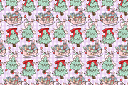 Preppy Christmas Seamless Pattern, a Pattern Graphic by Coastal 5 Designs (Thumbnail 2 of 3)