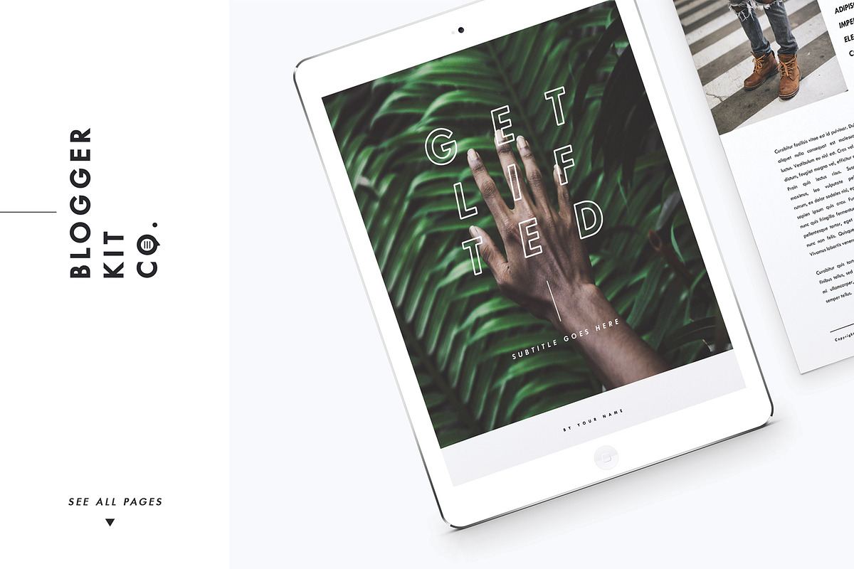 Ebook Template | PowerPoint, a Magazine Template by Blogger Kit Co. (Photo 9 of 9)