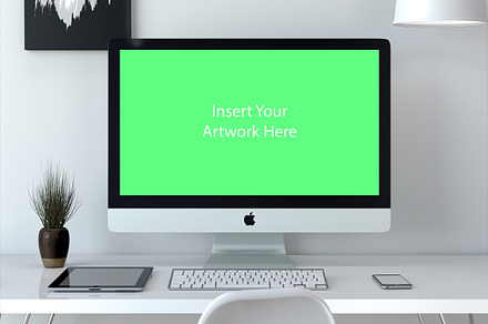 PSD Mockup Scene iMac