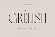 Grelish _ Modern Typeface, a Serif Font by Penatic Studio (Thumbnail 1 of 10)