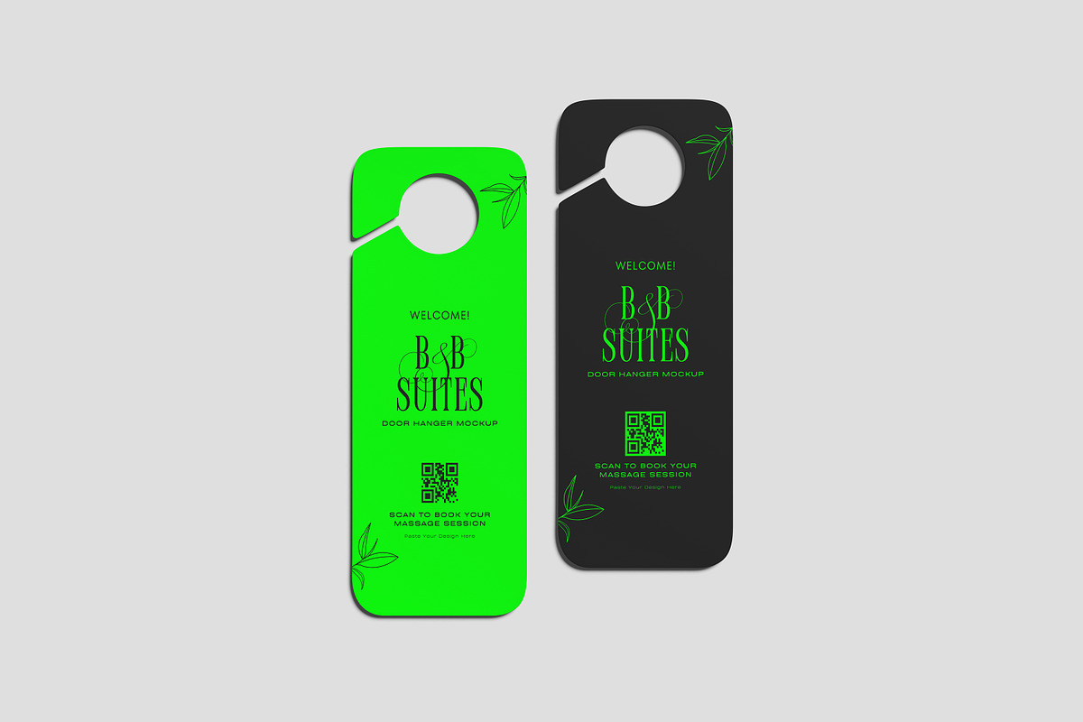 Door Hanger Mockup for Accommodation, an Advertising Mockup by AnasStudio (Photo 5 of 5)