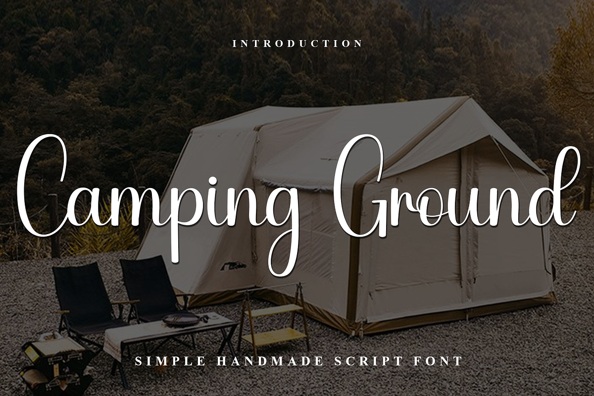 Camping Ground, a Handwritten Font by FreshTypeINK (Photo 1 of 8)