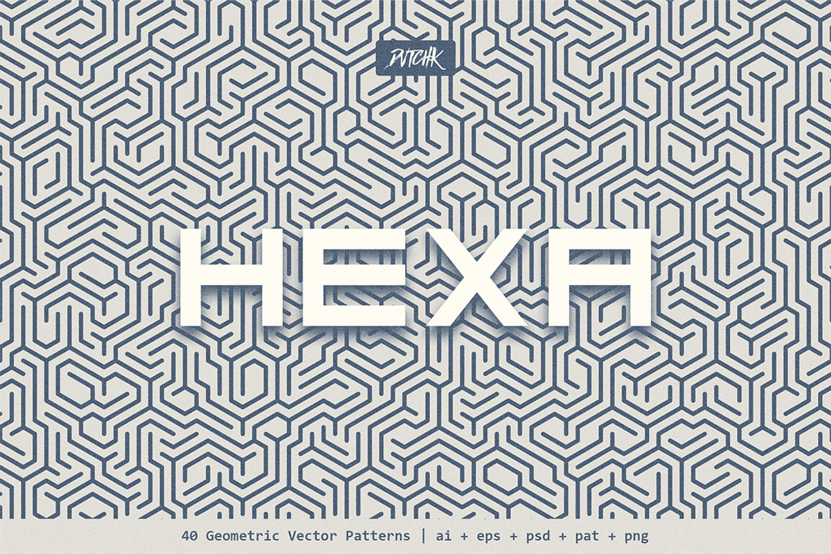 Hexa | Geometric Vector Patterns, a Pattern Graphic by dvtchk