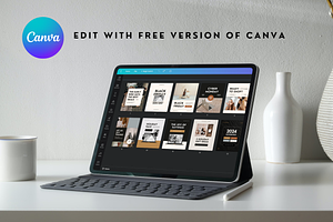 Q4 Sales Canva Templates