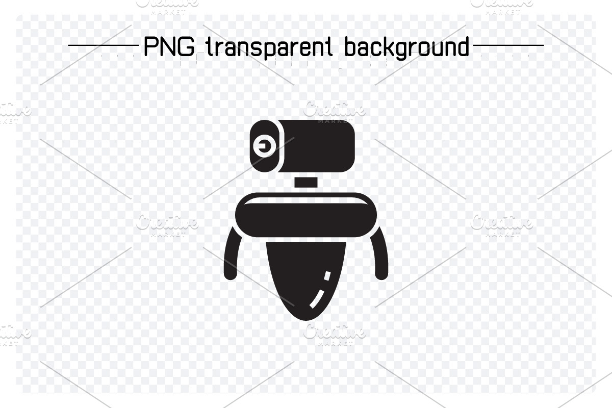 Bundle of Robot Avatars Icons, a Solid Icon by Designfour (Photo 5 of 8)