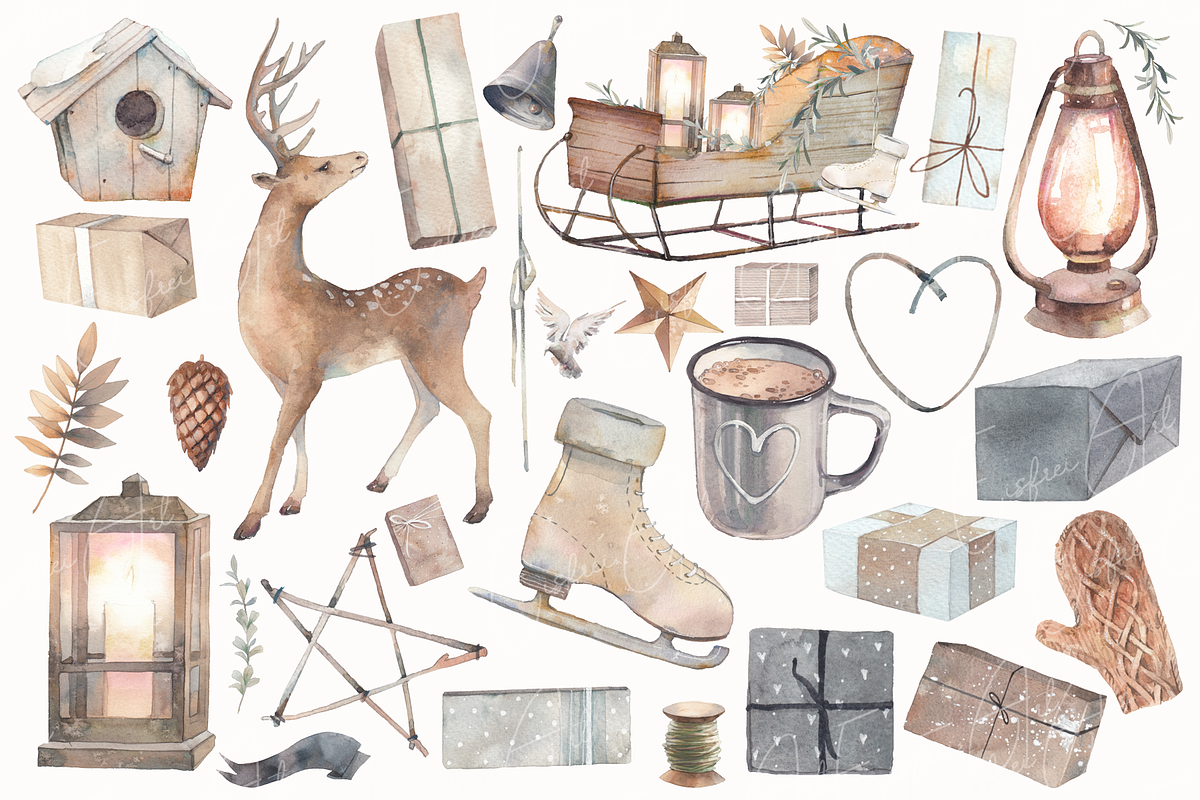 Rustic Christmas, a Decorative Illustration by Eisfrei (Photo 2 of 7)