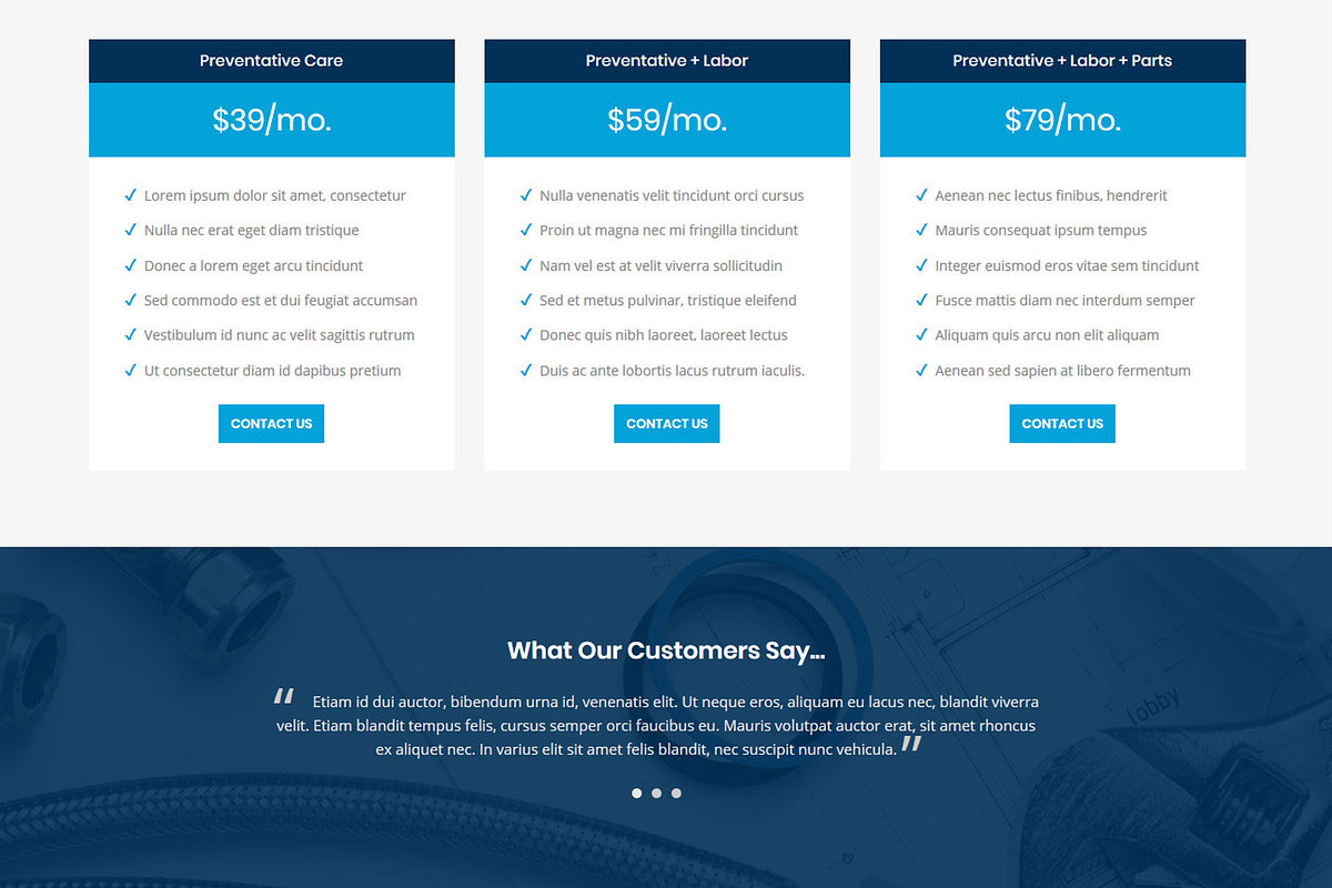 ProService HVAC Joomla 3 Template, a Websites & App Template by webunderdog (Photo 5 of 7)
