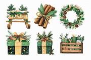Watercolor Christmas Clipart PNG, an Illustration by Libby Wishes (Thumbnail 5 of 13)