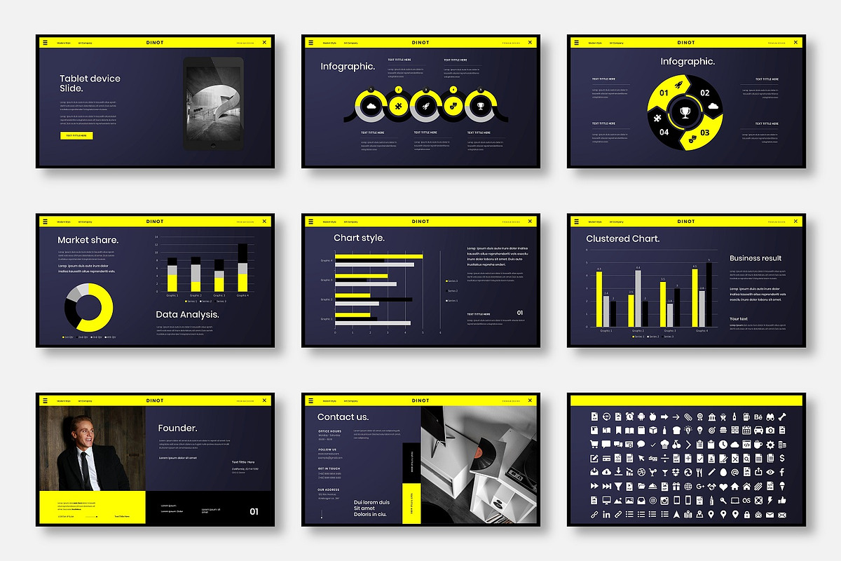 Dinot – Business PowerPoint Template, a Presentation Template by Dens Creative Studio (Photo 5 of 6)