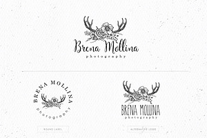 Wild And Boho Premade Logo Bundle