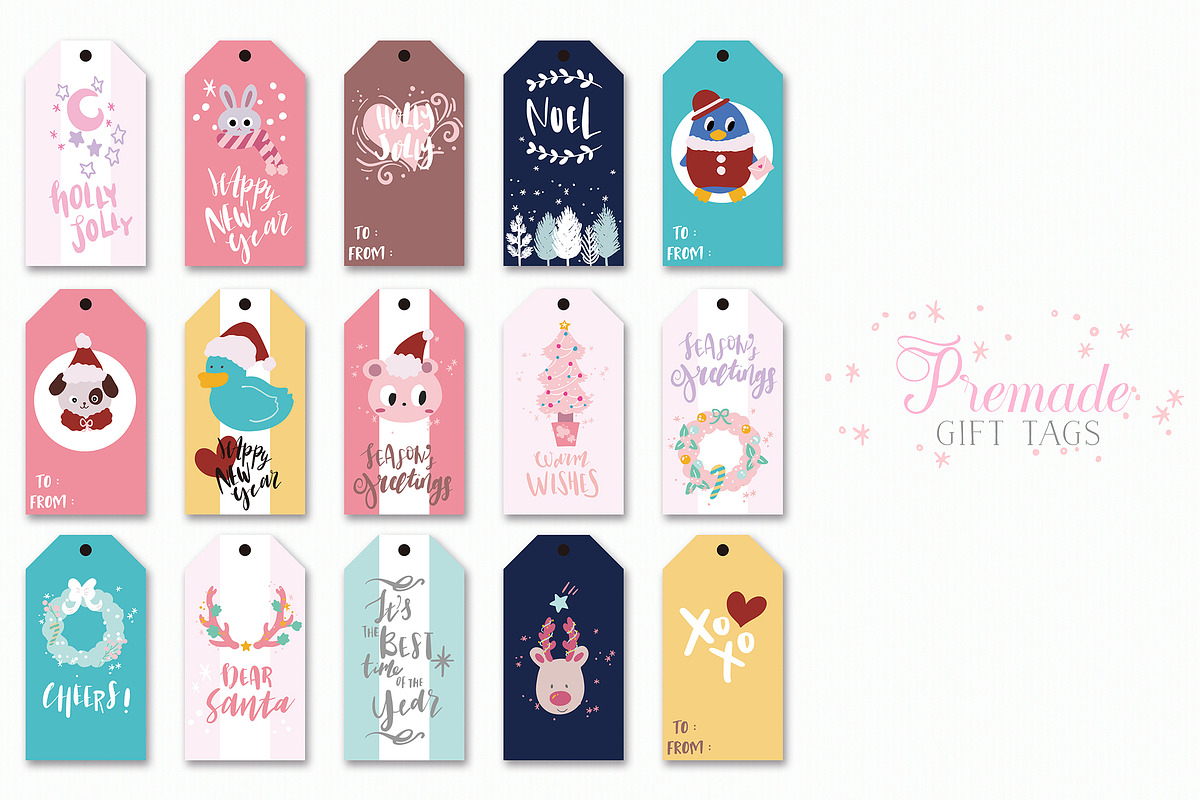 Christmas is Pink! Holiday Toolkit, an Animal Illustration by Paperly Studio (Photo 6 of 7)