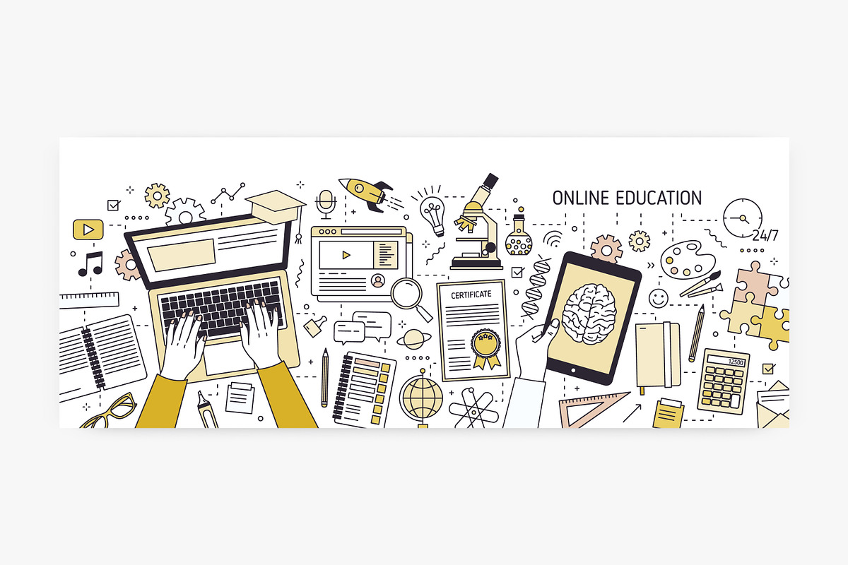 Online education banners, an Education Illustration by Good Studio (Photo 2 of 6)