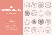Sacred Geometry Vectors Volume 001, a Texture Illustration by Megs Lang (Thumbnail 2 of 5)