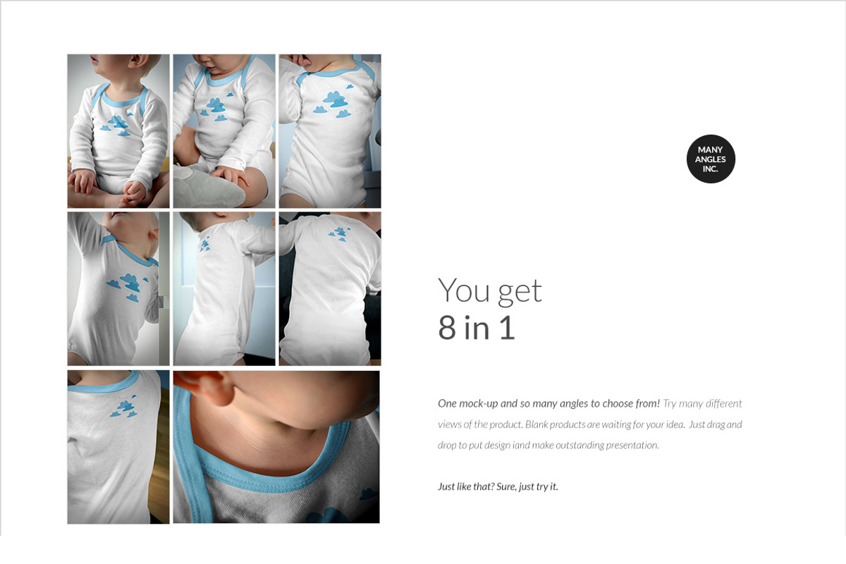 Baby Longsleeve Growsuit Mock-ups, a Print Template by BlackMocca (Photo 5 of 19)
