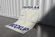 Paper A4 Mockup, a Merchandise Mockup by Unerispace (Thumbnail 5 of 5)
