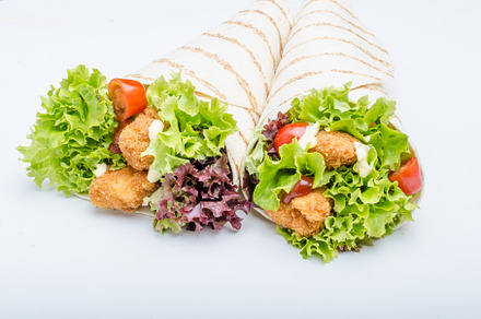 Grilled tortilla with chicken mayo and tomato ketchugrilled tortilla chicken, a Food & Drink Photo by Stepanek Photography