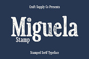 CS Miguela Stamp, a Serif Font by Craft Supply Co. (Thumbnail 1 of 8)