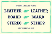 KRAFTONS - Vintage Handdrawn Display, a Serif Font by Cruizy & Co (Thumbnail 6 of 11)
