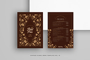 Vintage Floral Menu Vol.10, a Brochure Template by Bewalrus Studio (Thumbnail 5 of 5)