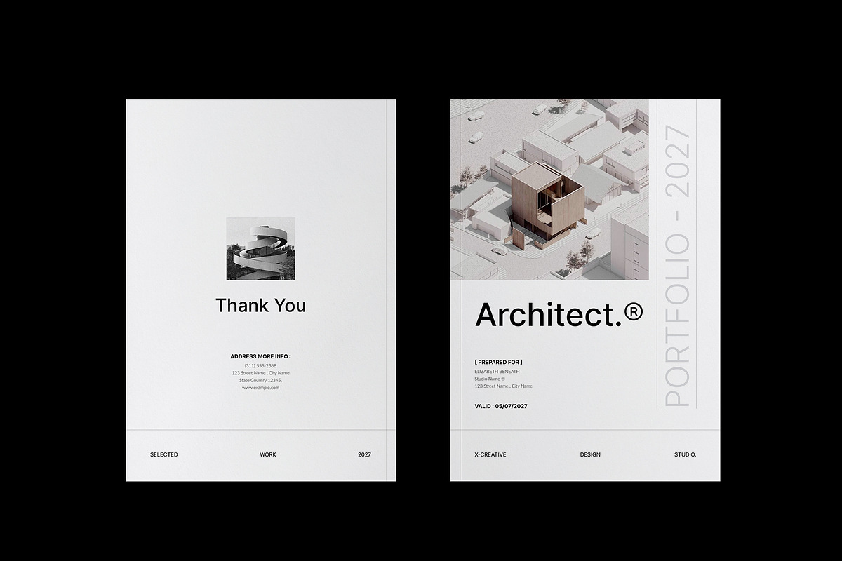 Architecture Brochure Template, a Brochure Template by TemplateFolio-Shop (Photo 14 of 18)