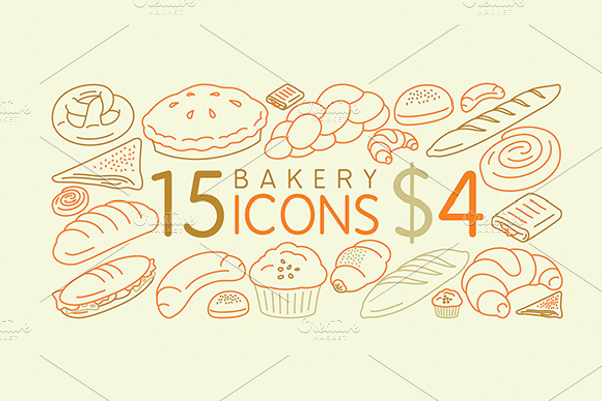Amazing bakery icon set, an Icon by Babic Goran (Photo 1 of 2)