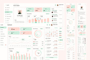 Beauty Clinic Management Dashboard, an UI Kit Template by peterdraw (Thumbnail 2 of 7)