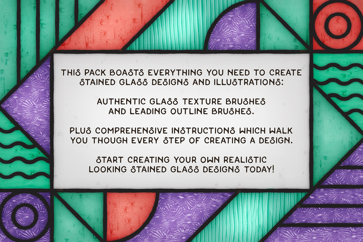 Stained Glass Creator - Procreate, a Brush Add-On by The Artifex Forge (Photo 3 of 13)