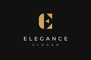 Elegant Letter E Logo Design