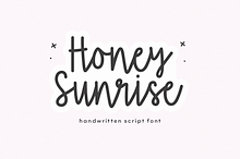 Honey Sunrise | Script Font
