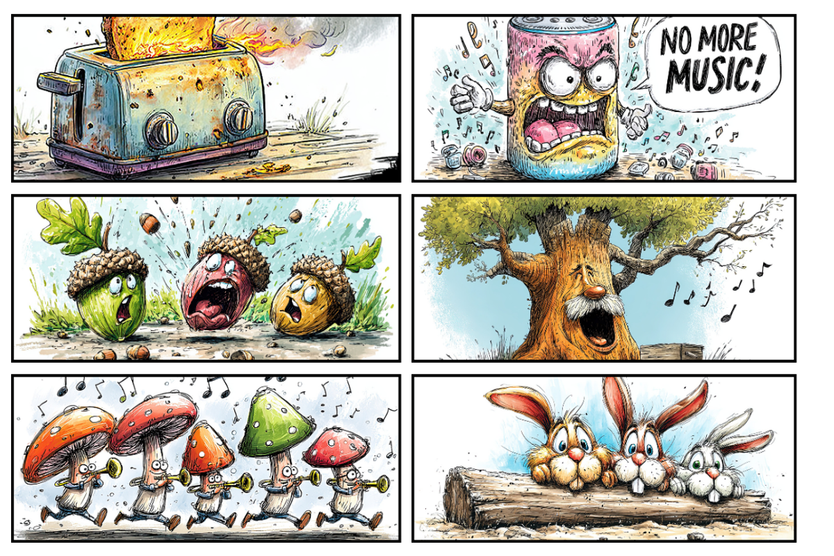 Whimsical Cartoon Characters for Kid, an Illustration by PrintHaven Designs (Photo 4 of 7)