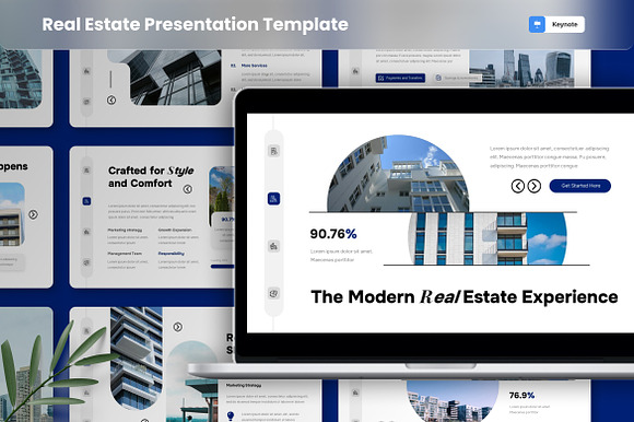 Modern Real Estate Keynote Template preview 7
