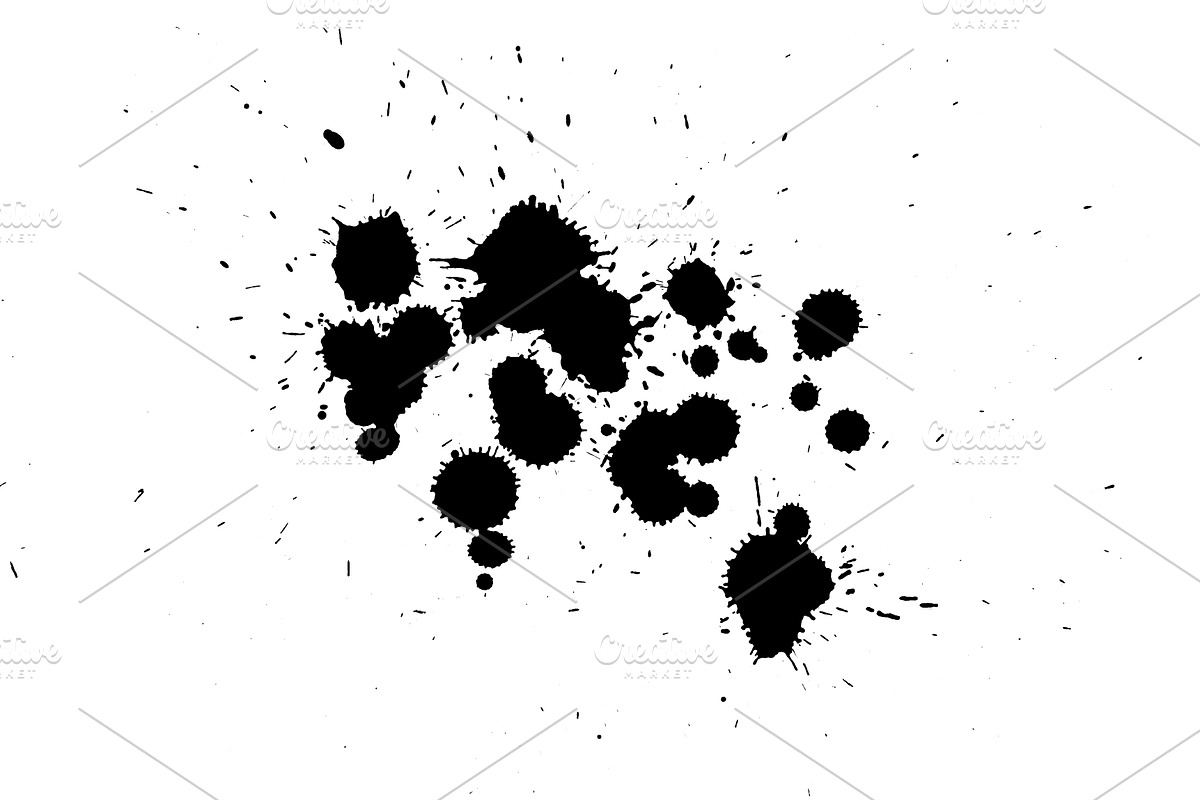 12 Color Splatter Photoshop brushes, a Brush Add-On by PeoGeo Creative (Photo 5 of 15)