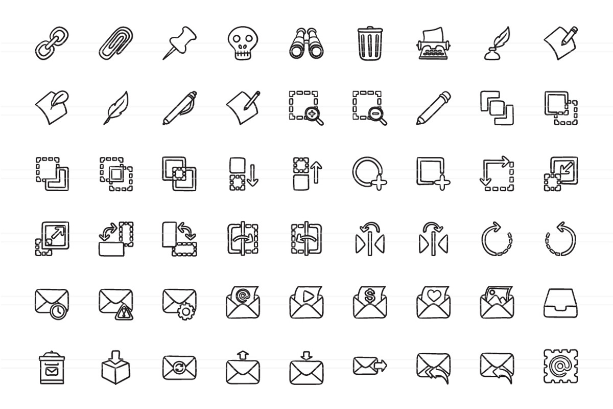 2100 Hand drawn vector icons, an Outline Icon by Visual Generation (Photo 35 of 43)