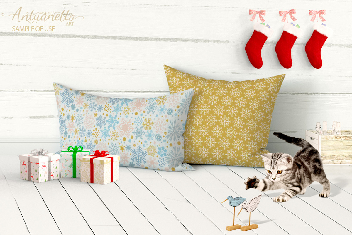 Sparkling snowflakes collection, a Seasonal Illustration by antuanetto (Photo 13 of 16)