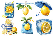 Yellow & Blue Lemon Sublimation, an Illustration by Designworld (Thumbnail 4 of 5)