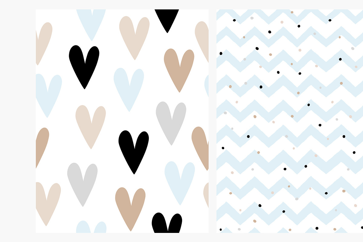 Baby Shower Vector Cards & Patterns, a Seasonal Illustration by Pokraky (Photo 5 of 6)