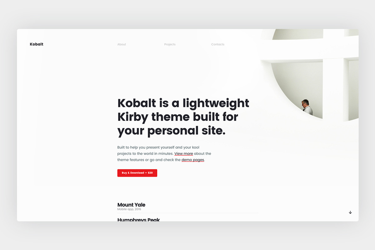 Kobalt Theme - Kirby CMS, a Templates & Theme by yordanoff (Photo 1 of 7)