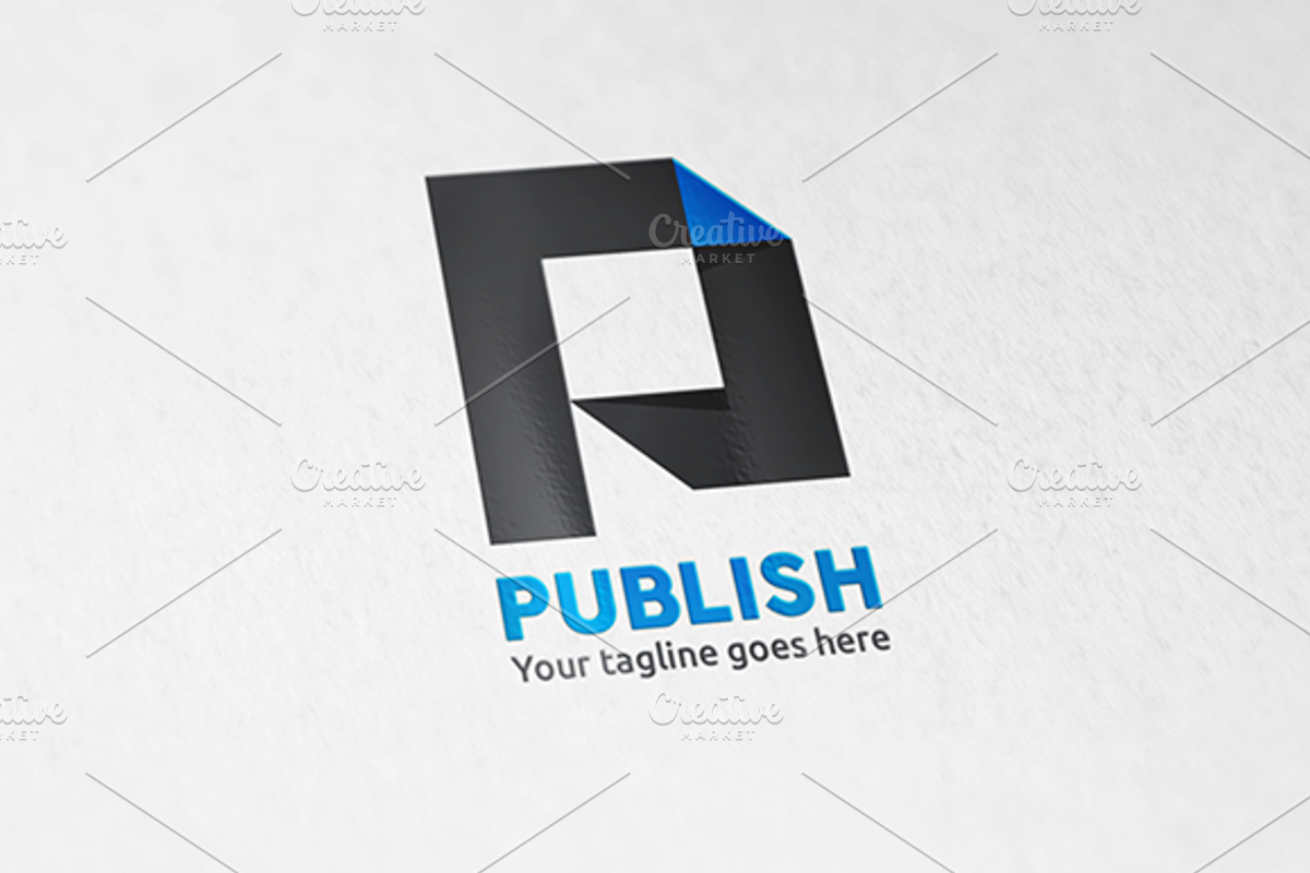 Publish Letter P Logo, a Branding & Logo Template by WheelieMonkey