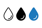 Water Droplet Icons, a Solid Icon by Artonix (Thumbnail 2 of 2)