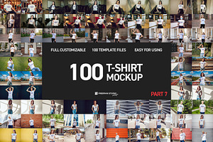 100 T-Shirt Mockup Part 7
