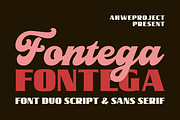 Fontega, a Script Font by ahweproject (Thumbnail 1 of 11)