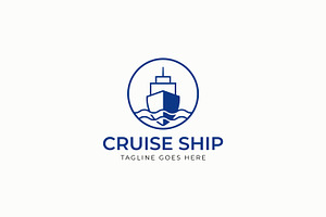 Elegant and Modern Cruise Ship Logo, a Branding & Logo Template by Signatoro