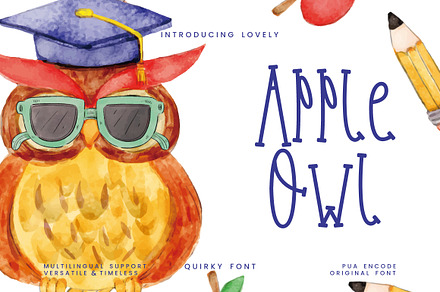 Apple Owl Display Font