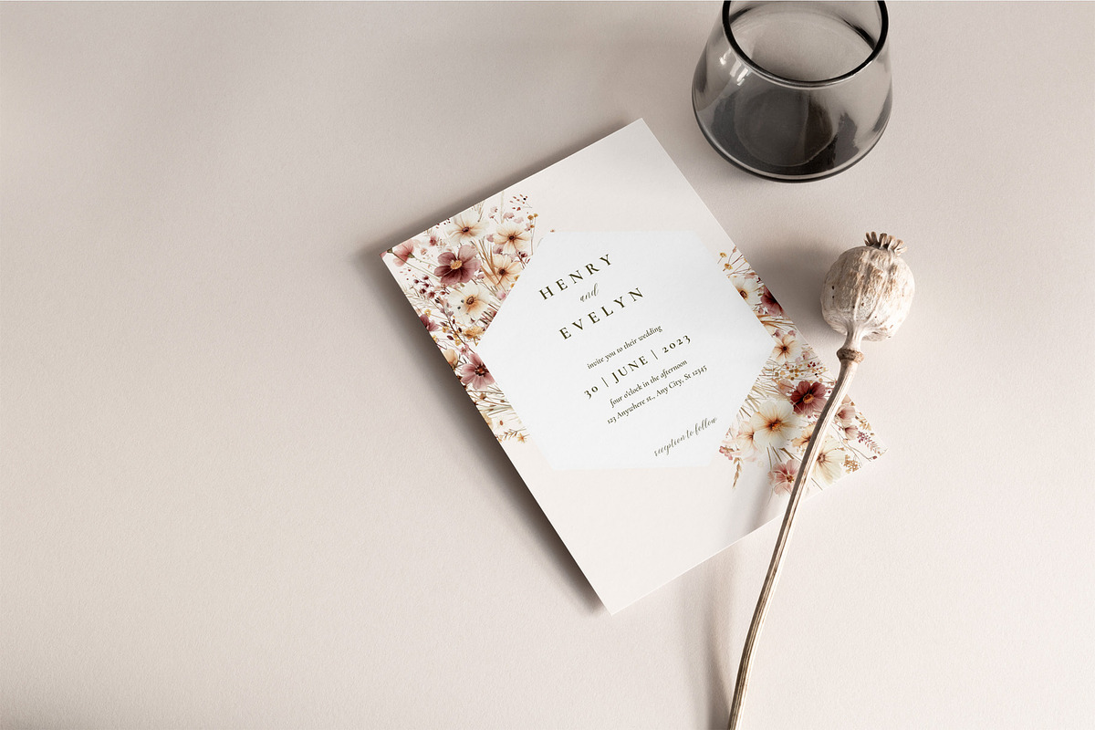 Elegant Wild Flowers, a Decorative Illustration by PeDe Designs (Photo 4 of 8)